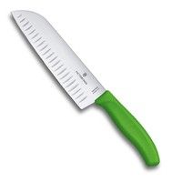 Фото Нож кухонный Victorinox Santoku 17 cм зеленый 6.8526.17L4B