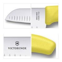 Нож кухонный Victorinox Santoku 17 cм желтый 6.8526.17L8B