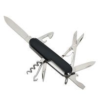 Комплект Нож Victorinox Climber Black 1.3703.3 + Чехол с фонариком Police