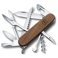 Фото Комплект Нож Victorinox Huntsman Wood 1.3711.63B1 + Чехол с фонариком Police