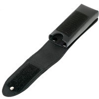 Чехол Victorinox поясной чёрный кожаный на липучке (111мм) до 4 слоев 4.0523.30