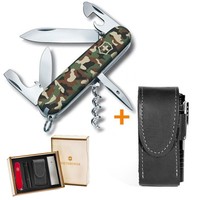 Фото Комплект Нож Victorinox Spartan Camouflage 1.3603.94 + Чехол с фонариком Police