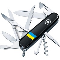 Фото Комплект Нож Victorinox HUNTSMAN UKRAINE 1.3713.3_T1100u + Чехол с фонариком Police