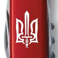 Комплект Нож Victorinox Climber Ukraine 1.3703_T0300u + Чехол с фонариком Police