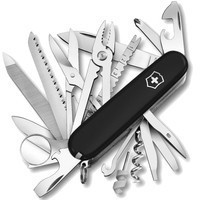 Фото Комплект Нож Victorinox SwissChamp Black 1.6795.3 + Чехол с фонариком Police