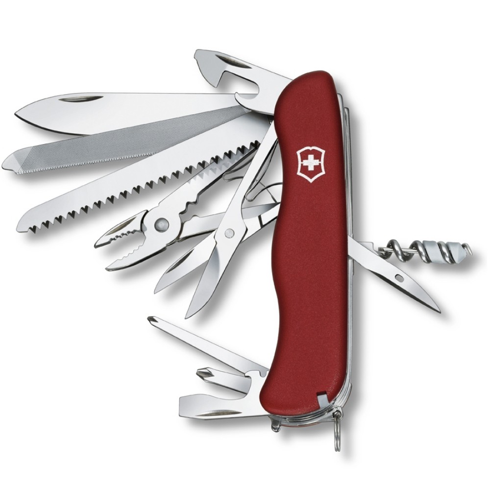 Комплект Нож Victorinox Work Champ 0.8564 + Кожаный чехол + Фонарь
