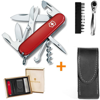 Фото Подарочный комплект Victorinox Climber 1.3703 + трещотка + биты + фонарь + чехол